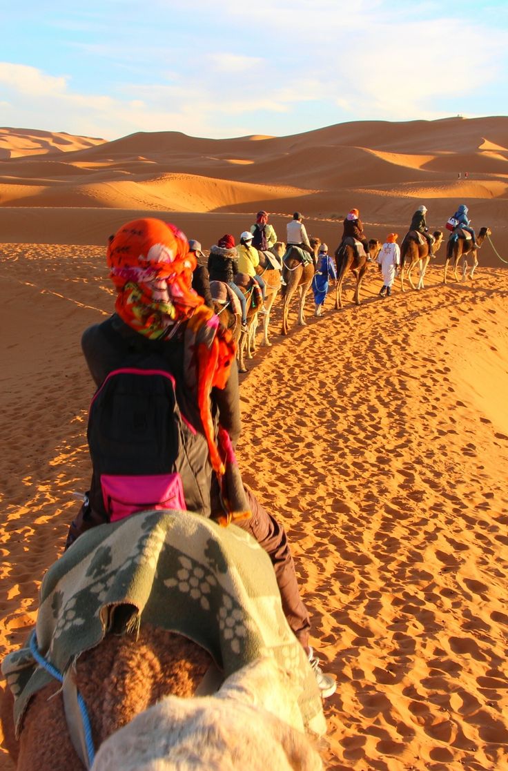 Day 1 : Merzouga Camel Trek - Sunset & SandBoarding - Night in a Desert Camp